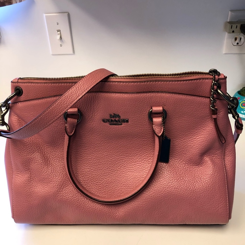 Coach Pebble Leather Mia Satchel